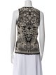 Roberto Cavalli Printed Scoop Neck Top