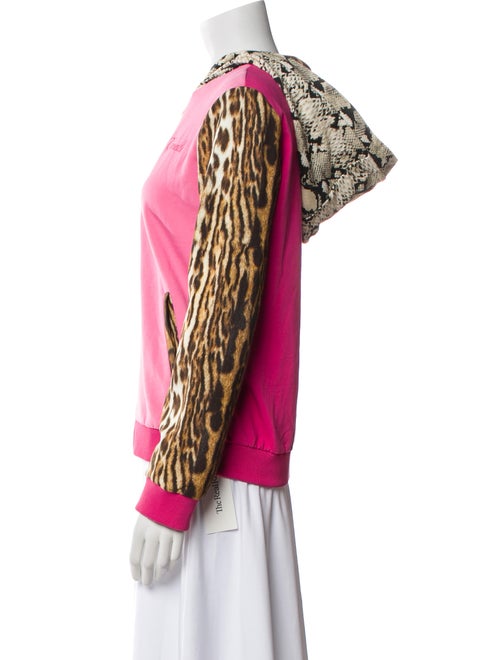 Roberto Cavalli Printed Mock Neck Sweatshirt