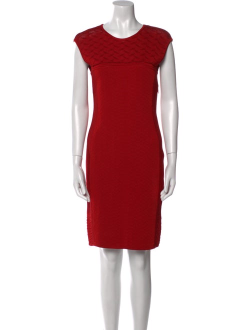 Roberto Cavalli Crew Neck Mini Dress