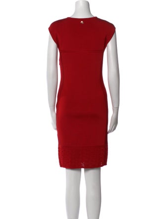 Roberto Cavalli Crew Neck Mini Dress