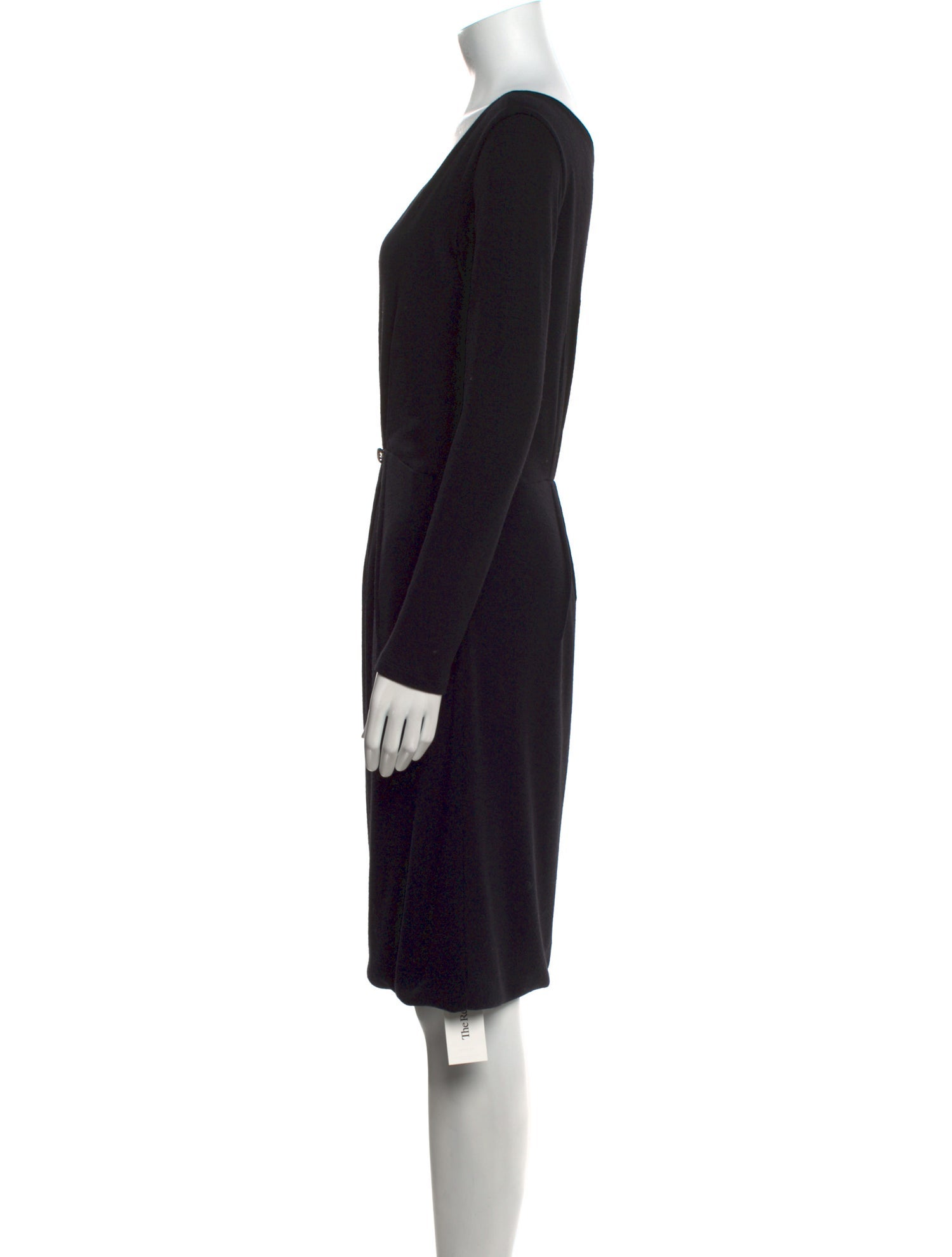 Roberto Cavalli Virgin Wool Knee-Length Dress
