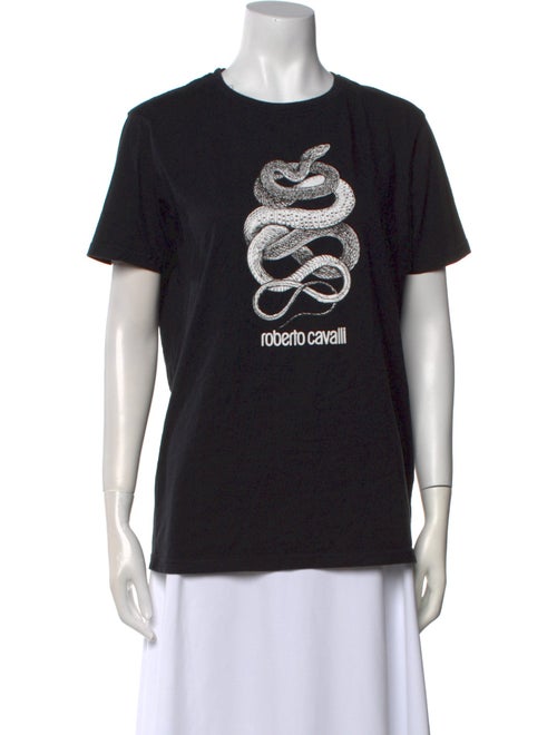 Roberto Cavalli Graphic Print Crew Neck T-Shirt