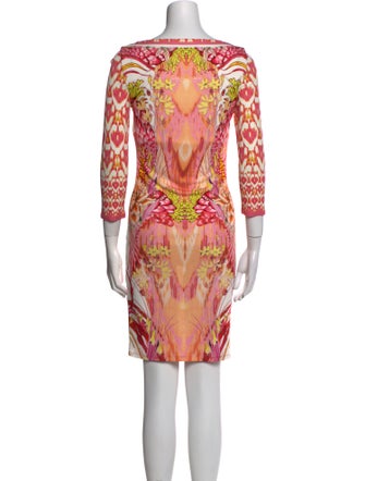 Roberto Cavalli Printed Knee-Length Dress
