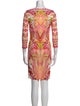 Roberto Cavalli Printed Knee-Length Dress