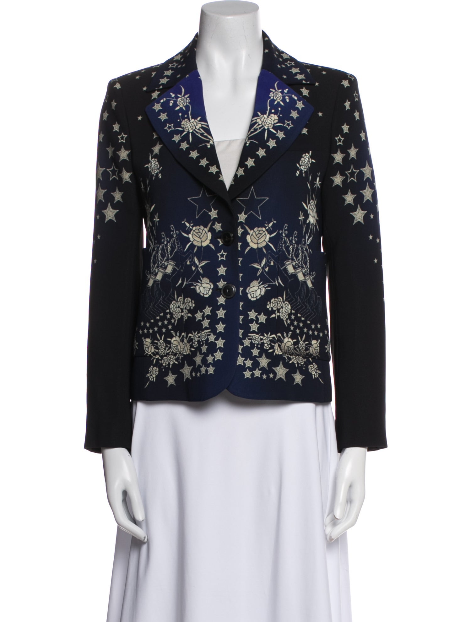 Roberto Cavalli Floral Print Blazer