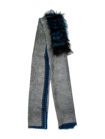 Roberto Cavalli Cashmere Printed Scarf