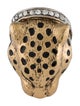 Roberto Cavalli Crystal Panther Cocktail ring
