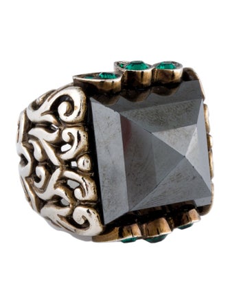 Roberto Cavalli Crystal Cocktail Ring