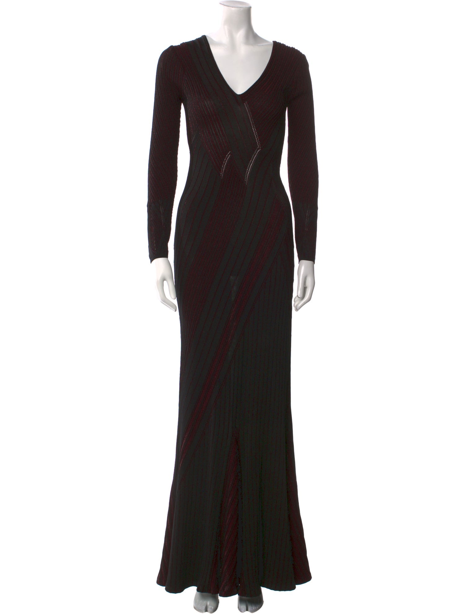 Roberto Cavalli V-Neck Long Dress