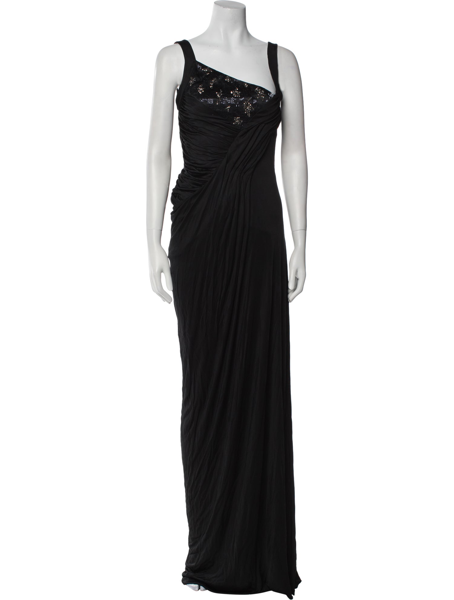 Roberto Cavalli One-Shoulder Long Dress