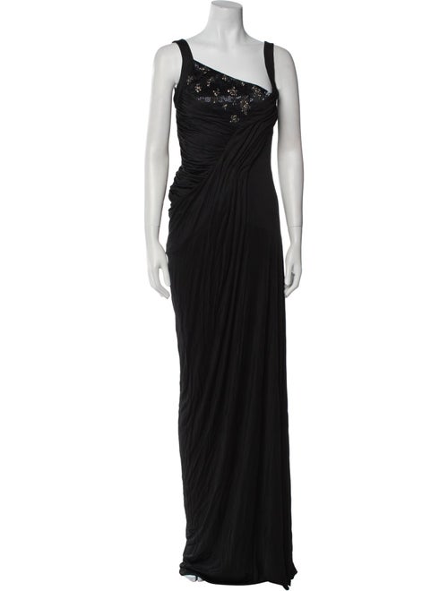 Roberto Cavalli One-Shoulder Long Dress