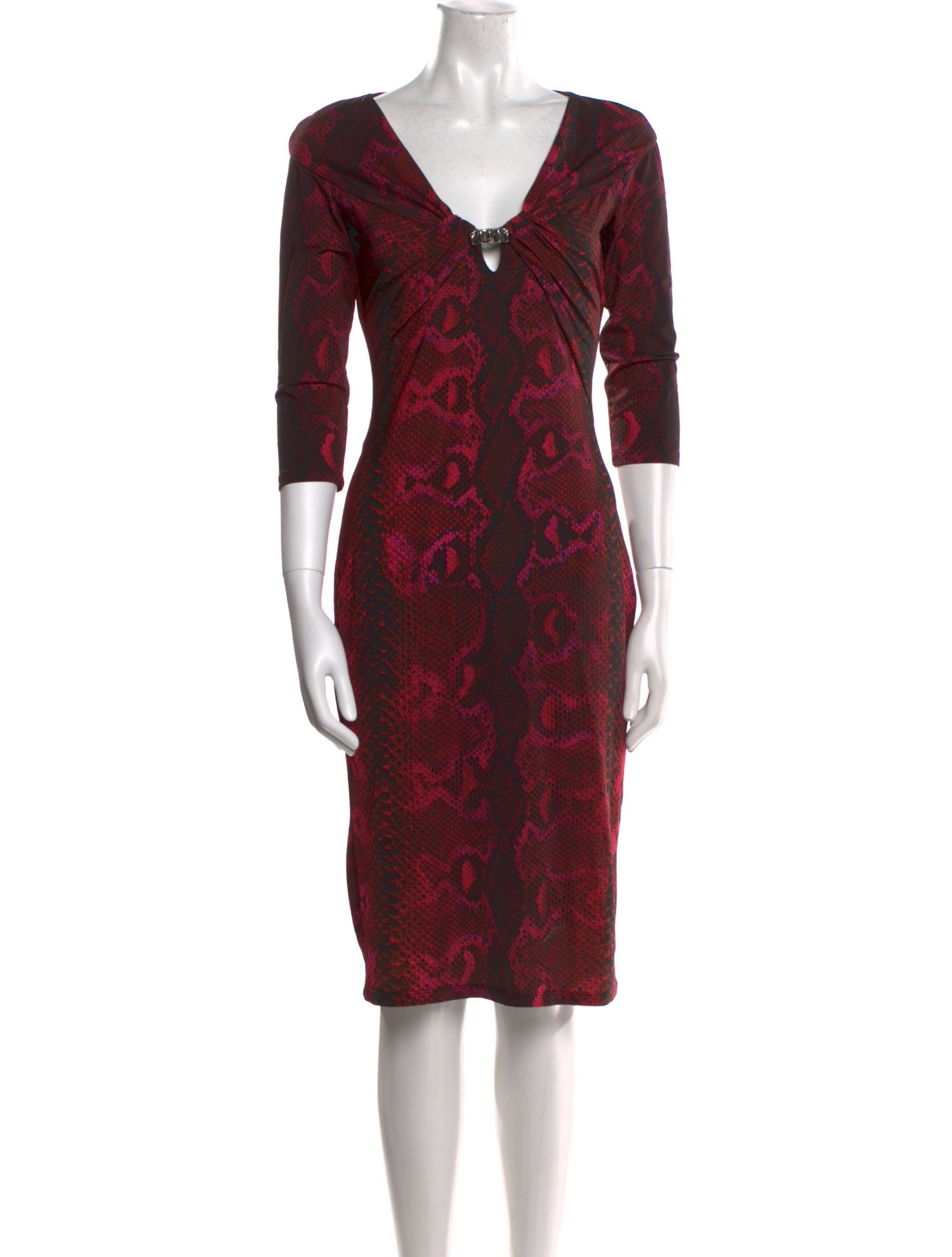 Roberto Cavalli Animal Print Knee-Length Dress