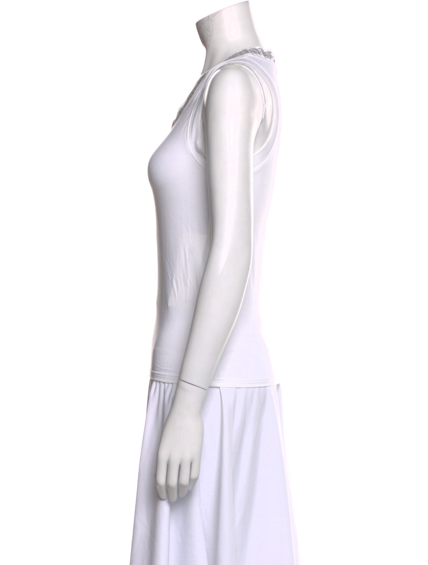 Roberto Cavalli Scoop Neck Sleeveless Top