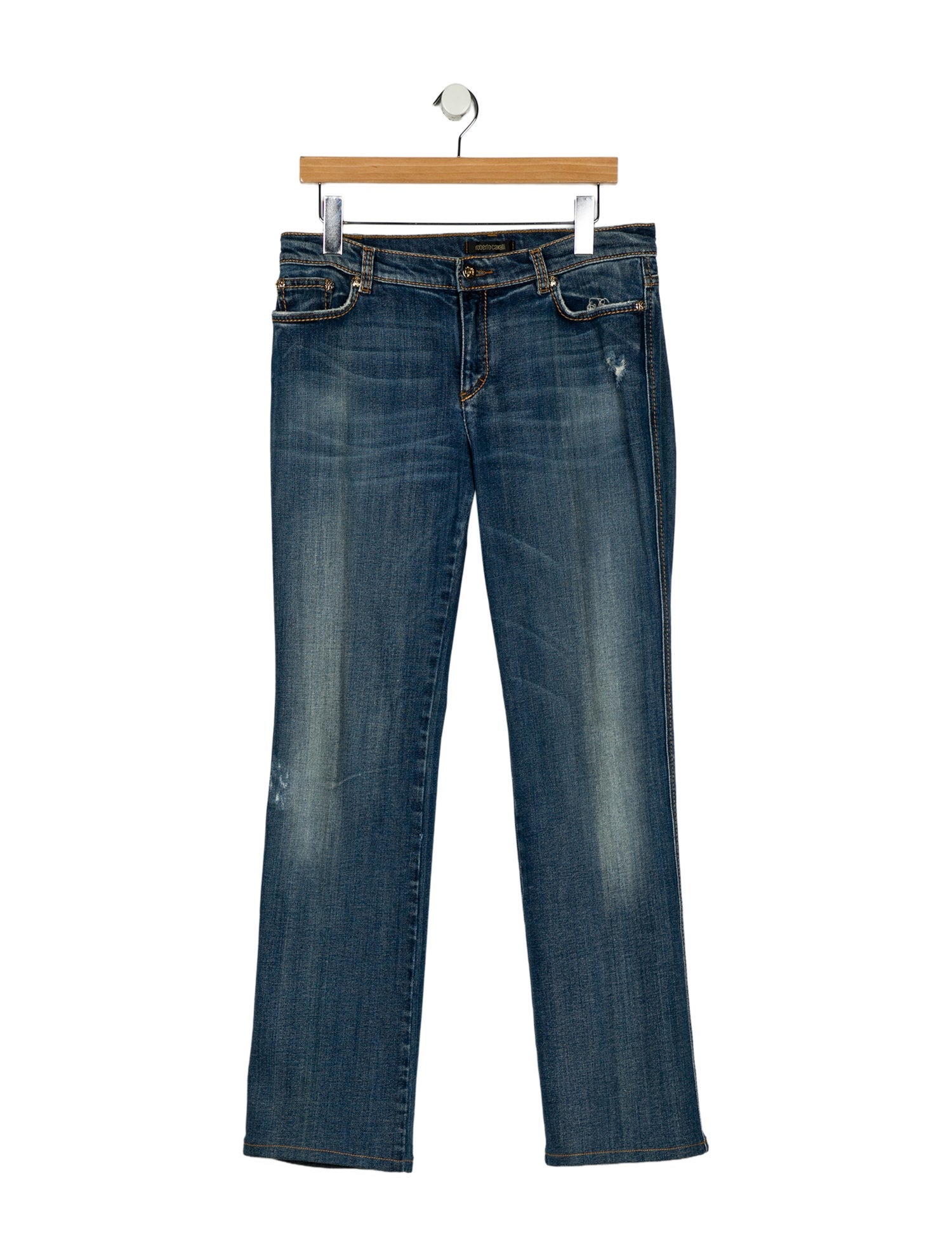Roberto Cavalli Mid-Rise Wide Leg Jeans