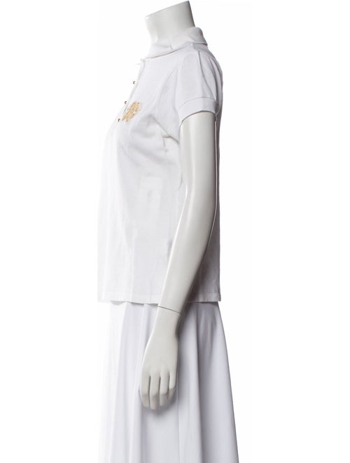 Roberto Cavalli Mock Neck Short Sleeve Polo