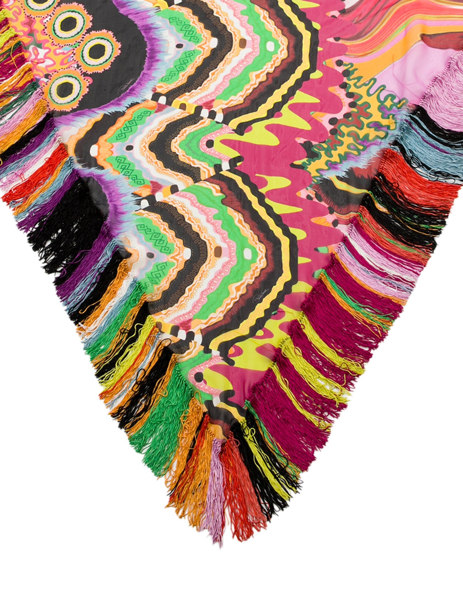 Roberto Cavalli Silk Printed Scarf w/ Tags