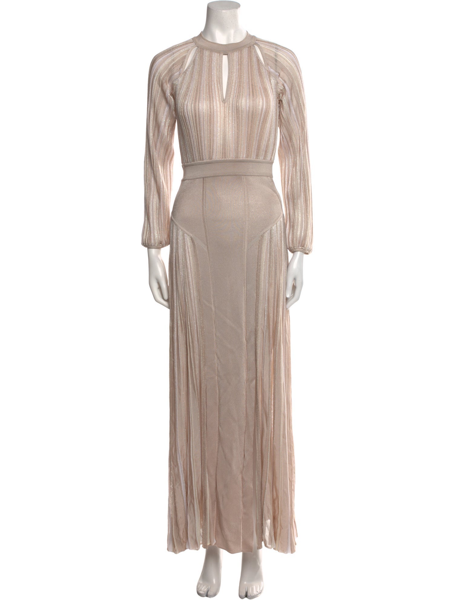 Roberto Cavalli Crew Neck Long Dress