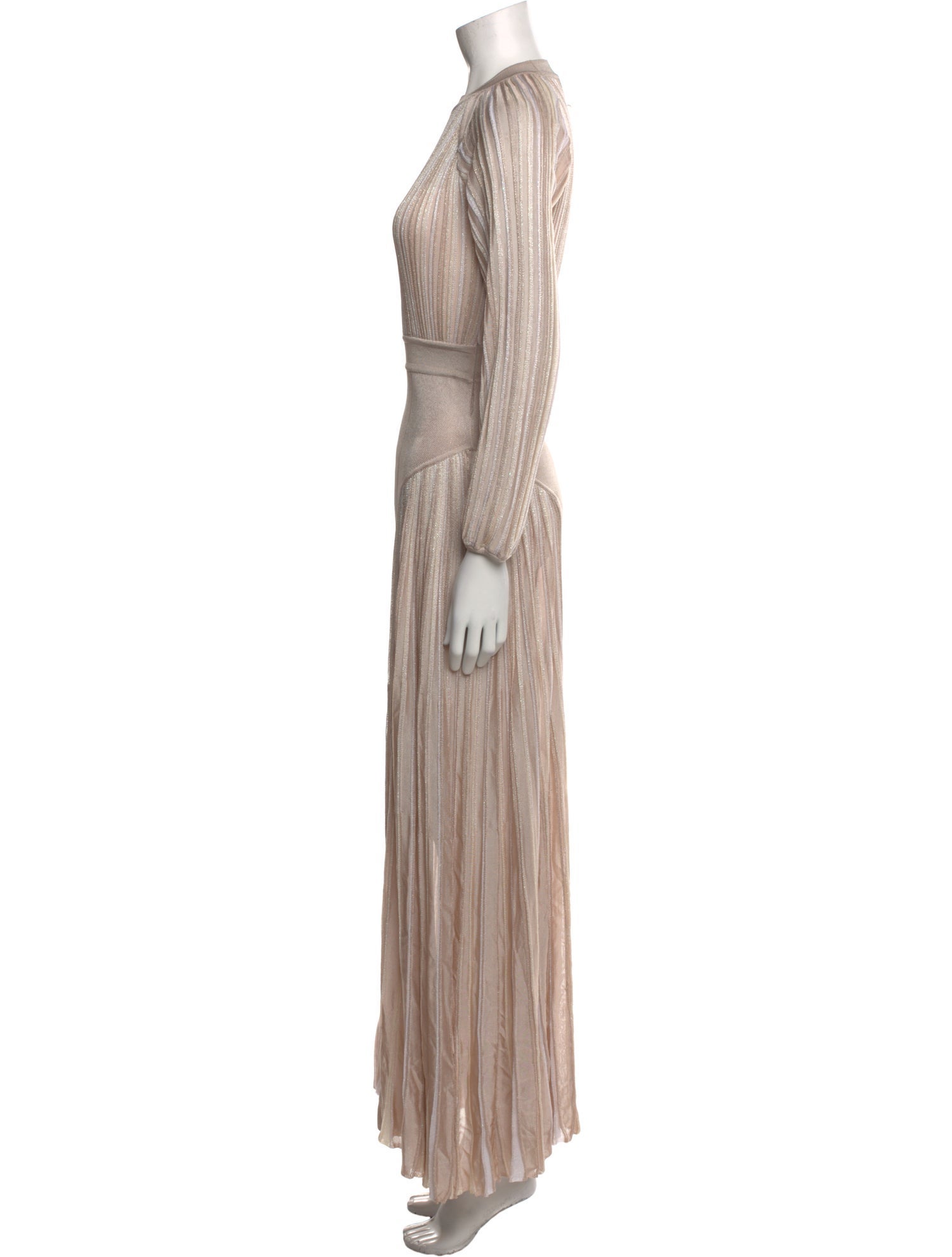 Roberto Cavalli Crew Neck Long Dress