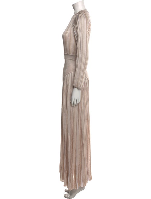 Roberto Cavalli Crew Neck Long Dress
