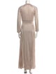 Roberto Cavalli Crew Neck Long Dress