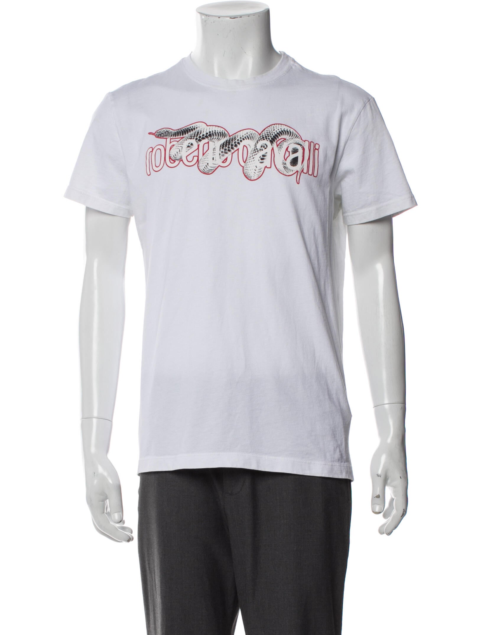 Roberto Cavalli Graphic Print Crew Neck T-Shirt