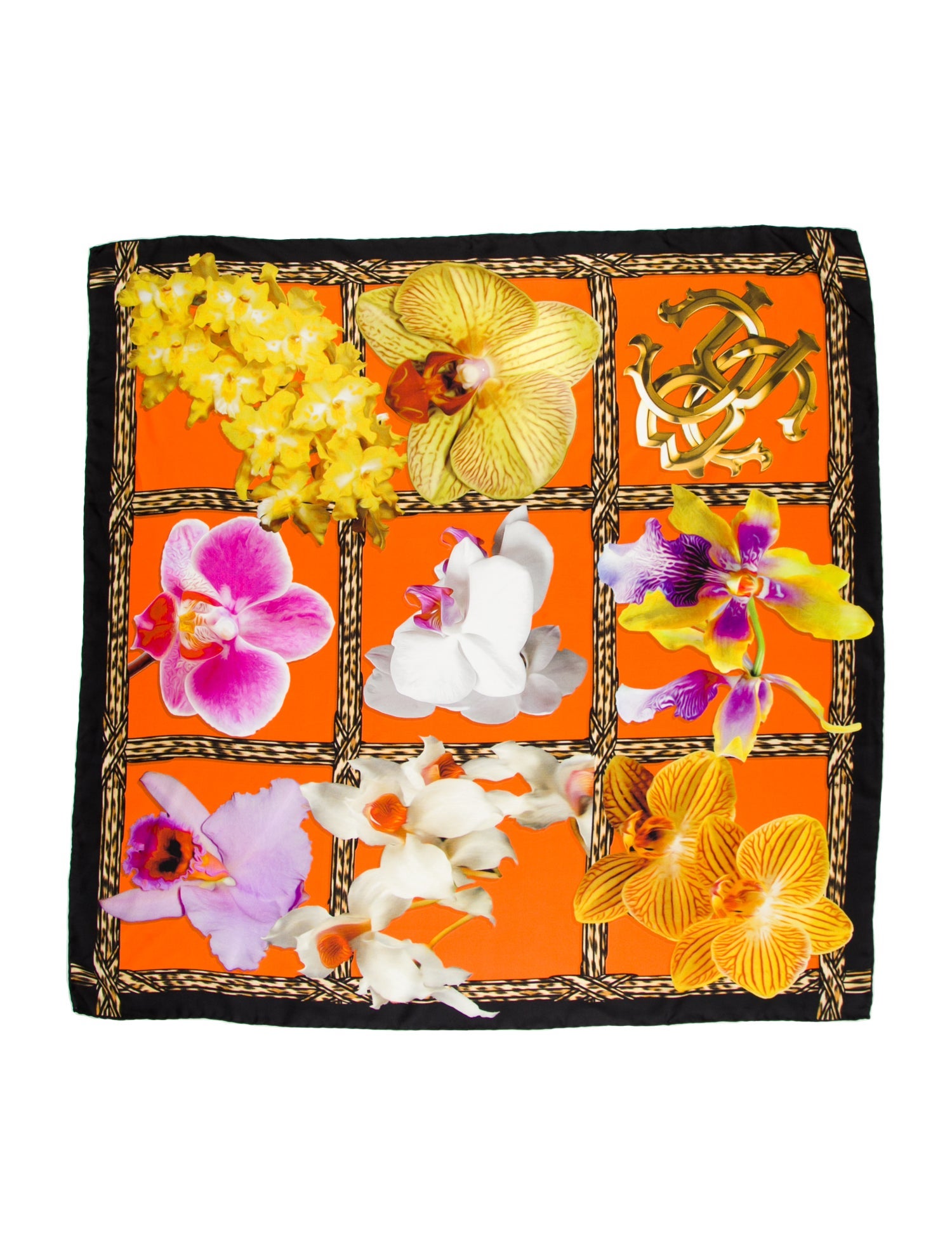 Roberto Cavalli Silk Printed Scarf