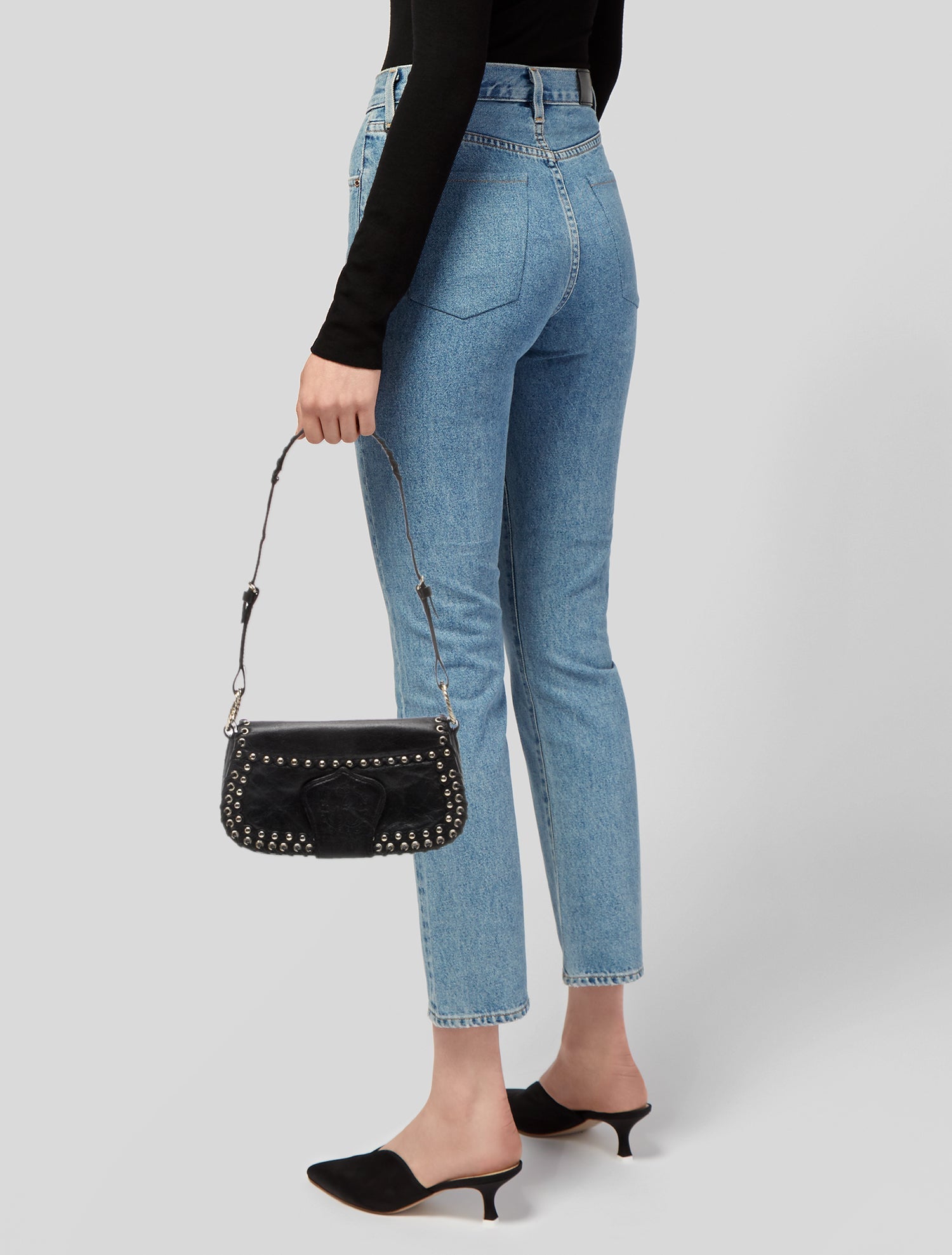 Roberto Cavalli Leather Shoulder Bag