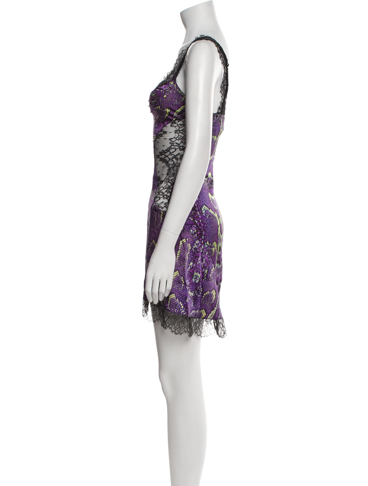 Roberto Cavalli Satin Animal Print Nightgown w/ Tags