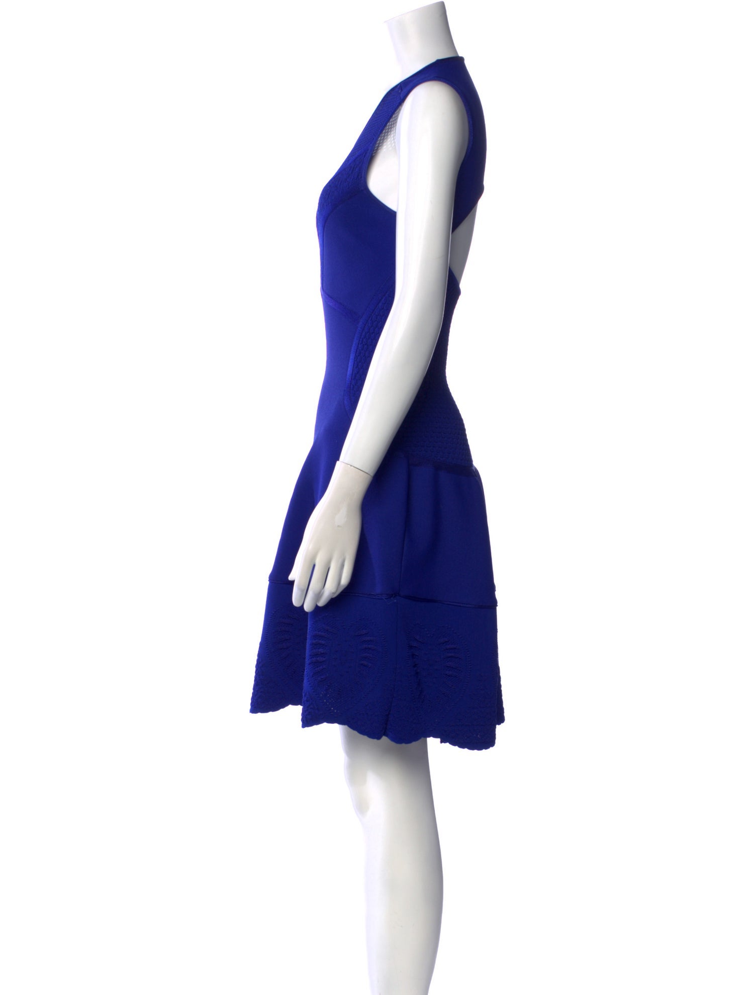 Roberto Cavalli Scoop Neck Knee-Length Dress