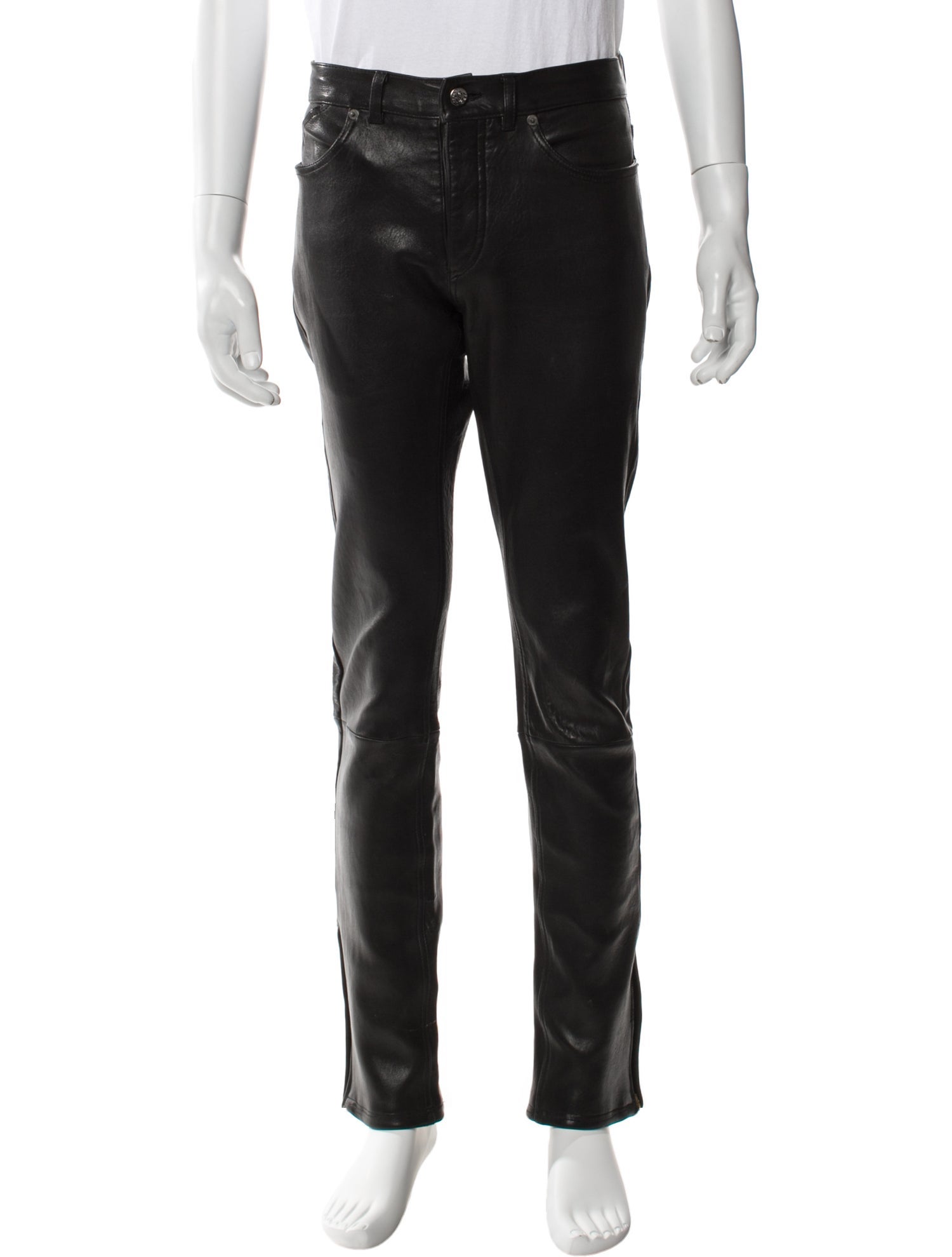 Roberto Cavalli Lamb Leather Pants