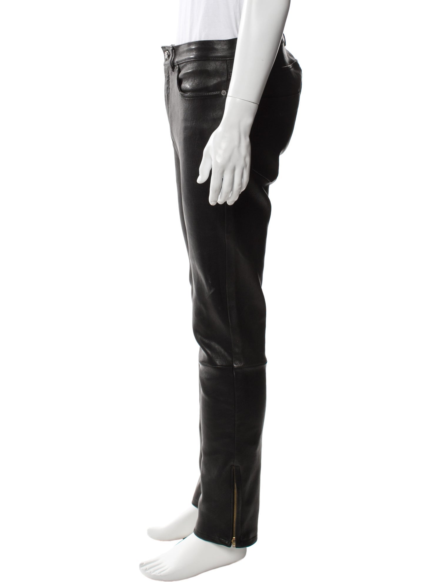 Roberto Cavalli Lamb Leather Pants