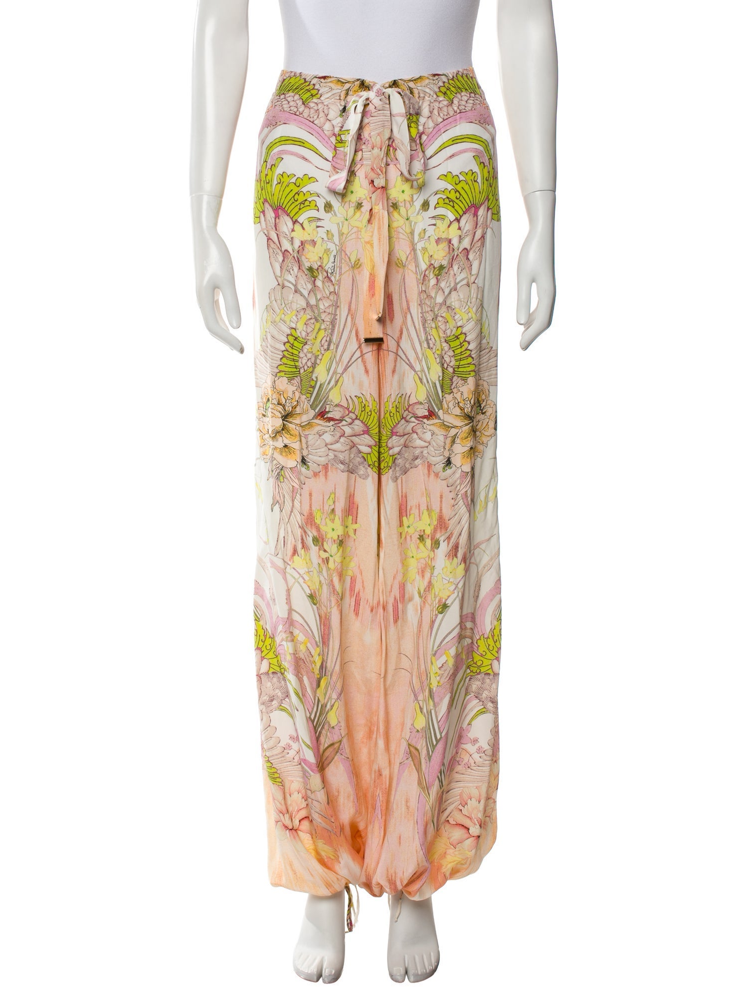 Roberto Cavalli Silk Wide Leg Pants