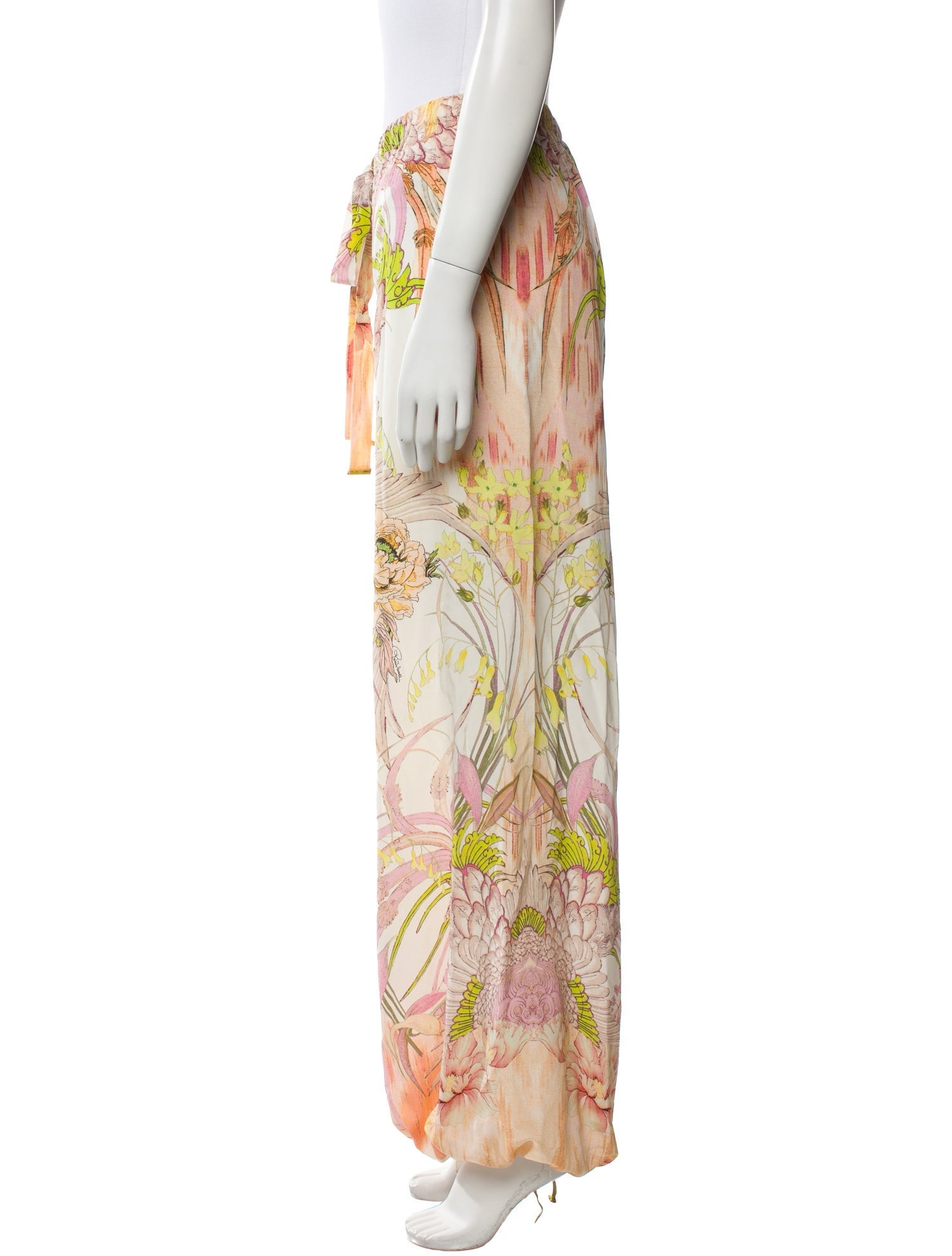 Roberto Cavalli Silk Wide Leg Pants