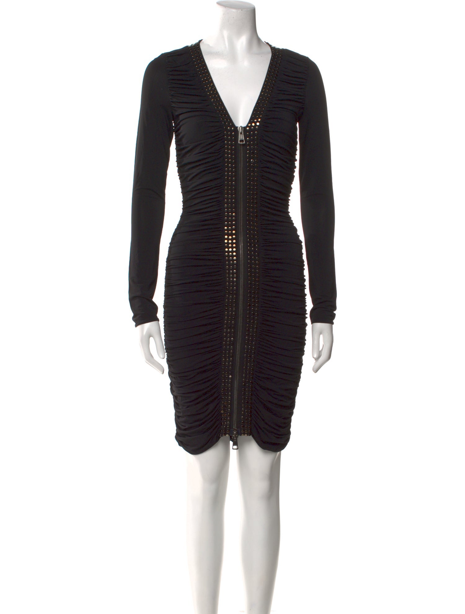 Roberto Cavalli V-Neck Knee-Length Dress