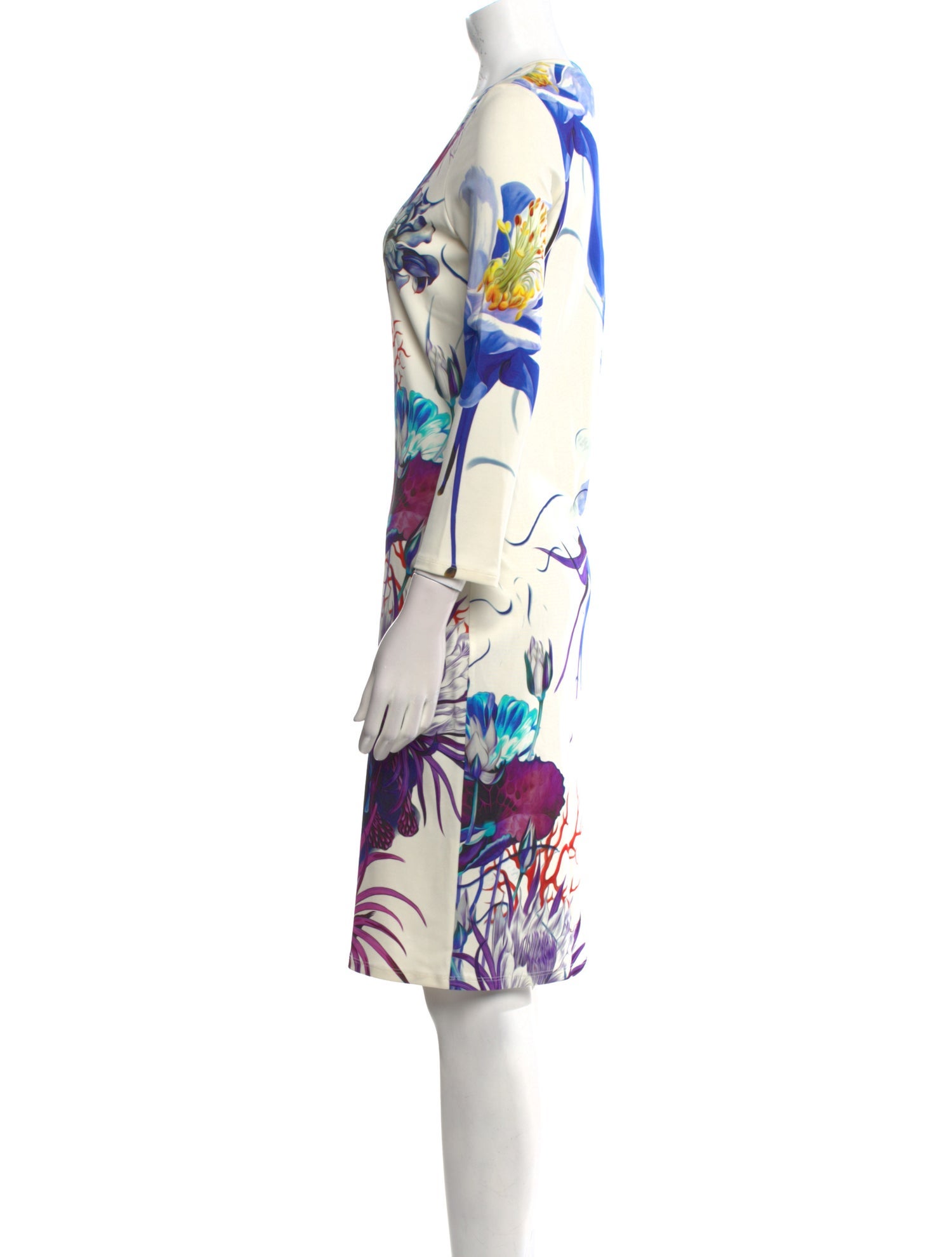 Roberto Cavalli Floral Print Knee-Length Dress