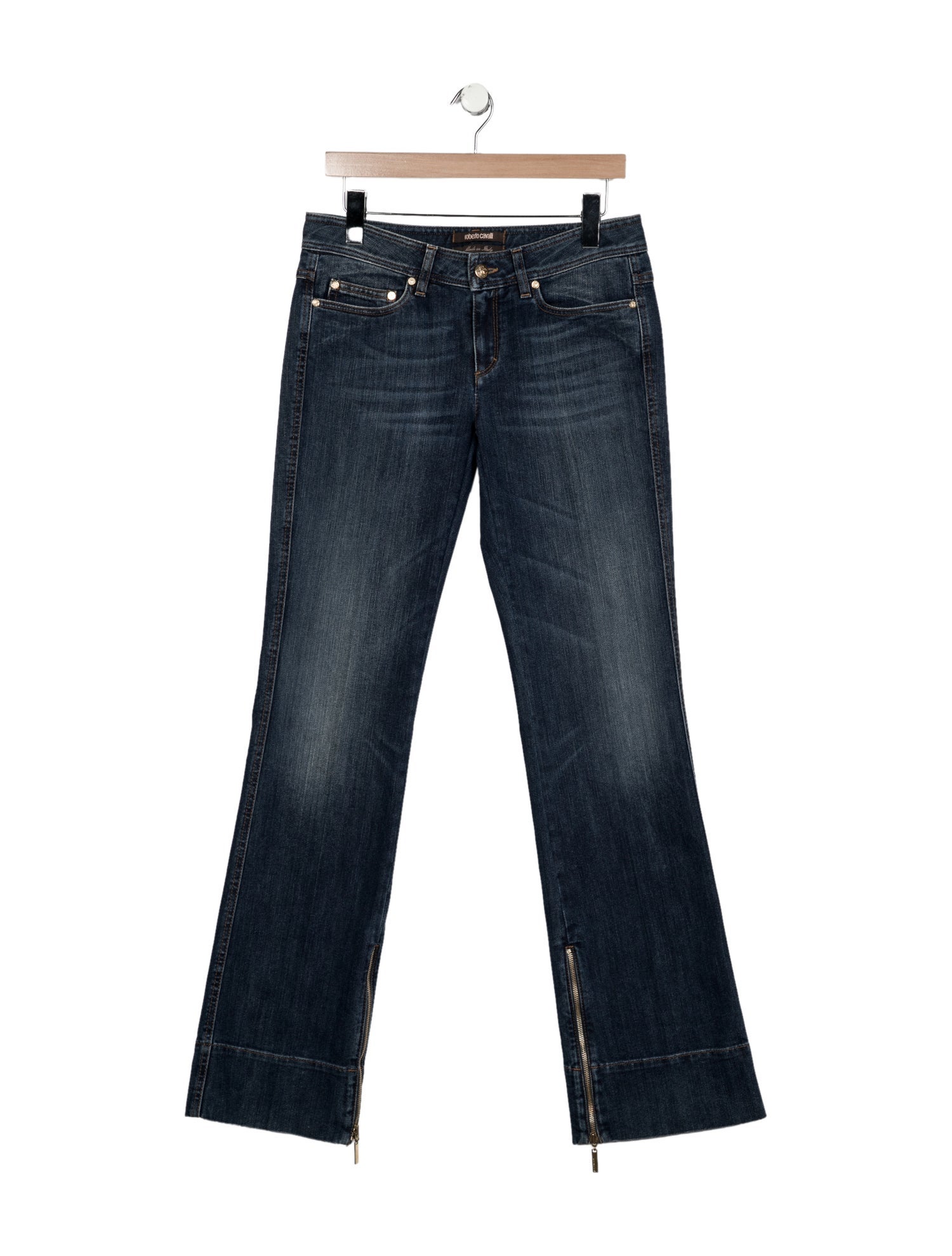 Roberto Cavalli Mid-Rise Wide Leg Jeans