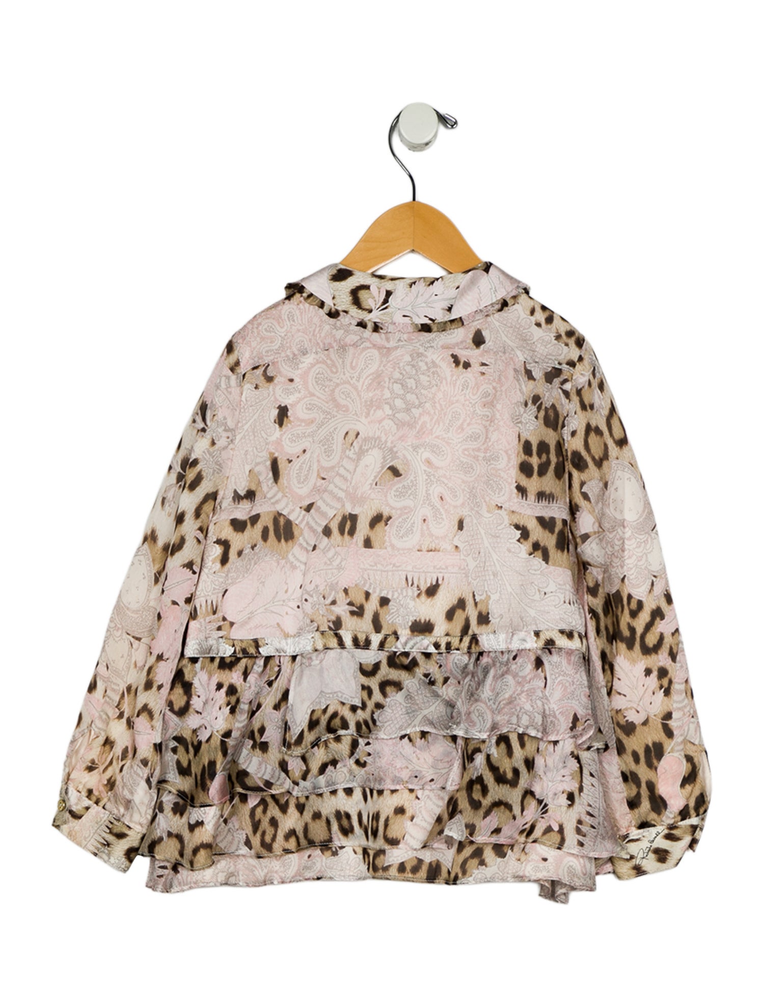 Roberto Cavalli Toddler Girls' Print Long Sleeve Top