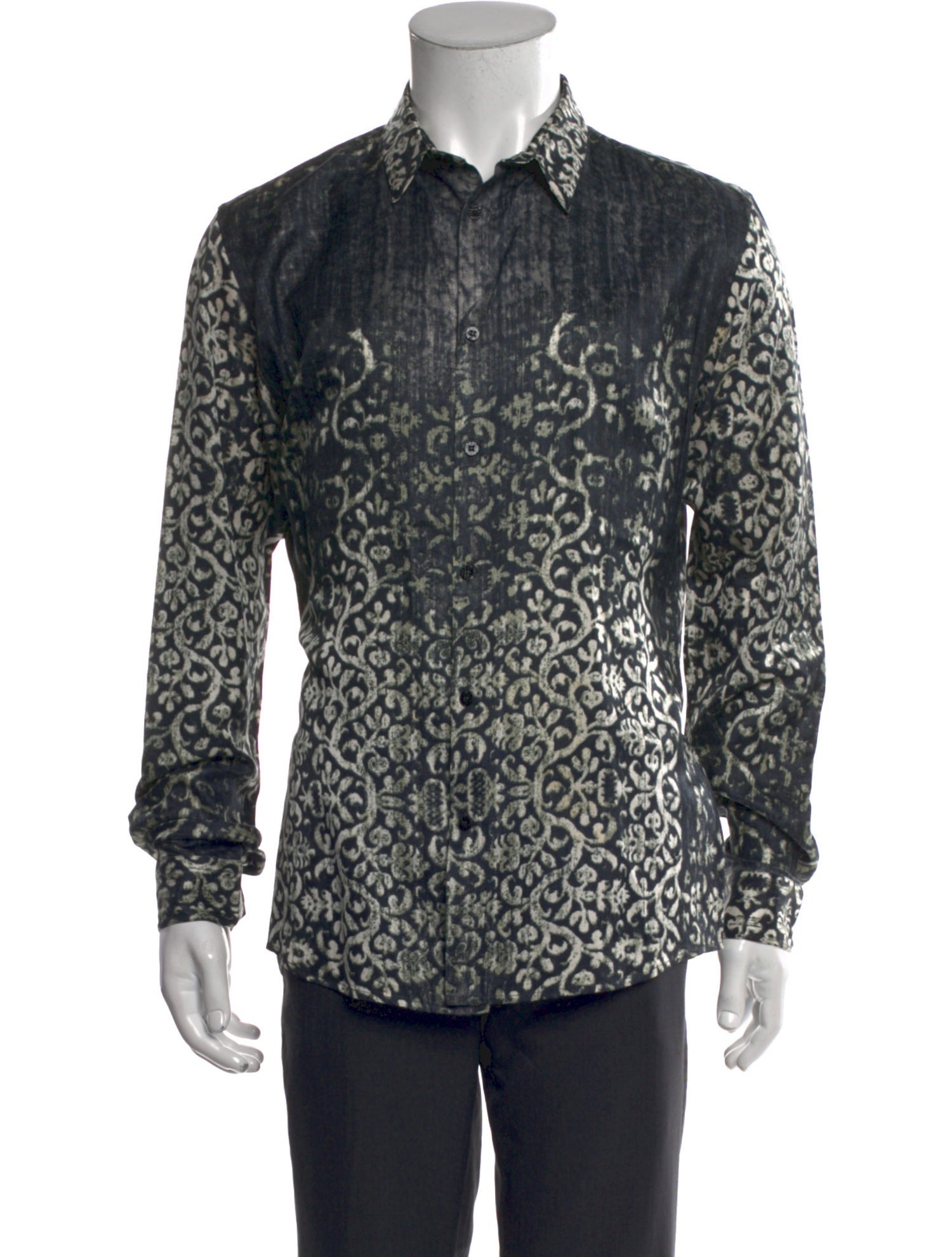 Roberto Cavalli Printed Long Sleeve Shirt