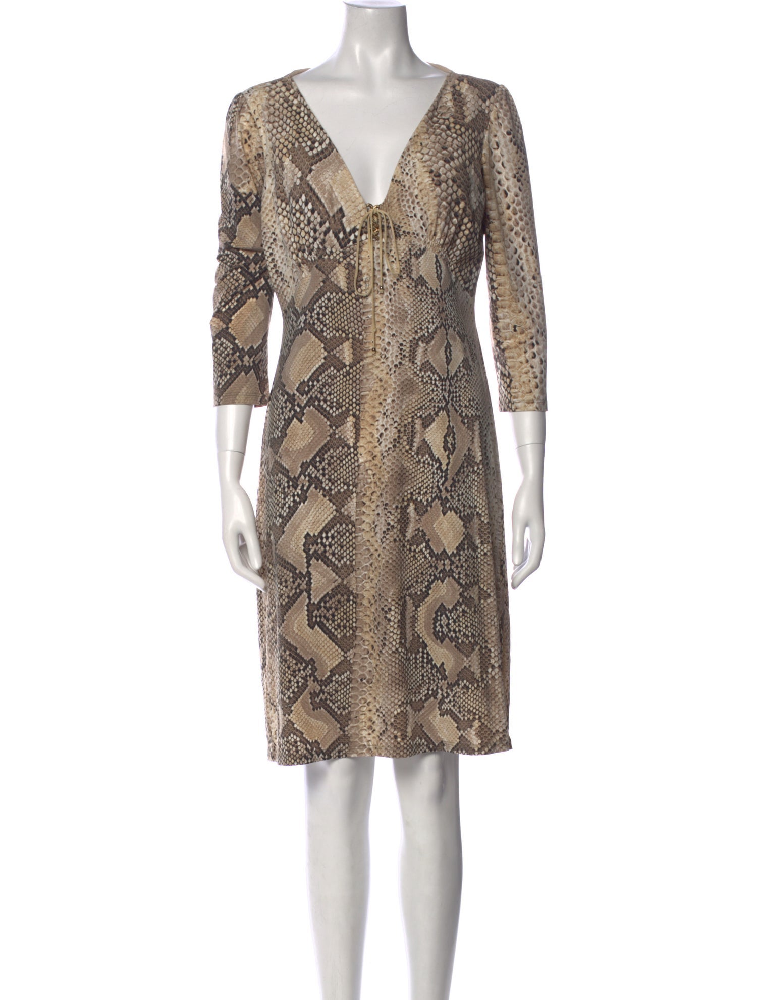 Roberto Cavalli Animal Print Mini Dress