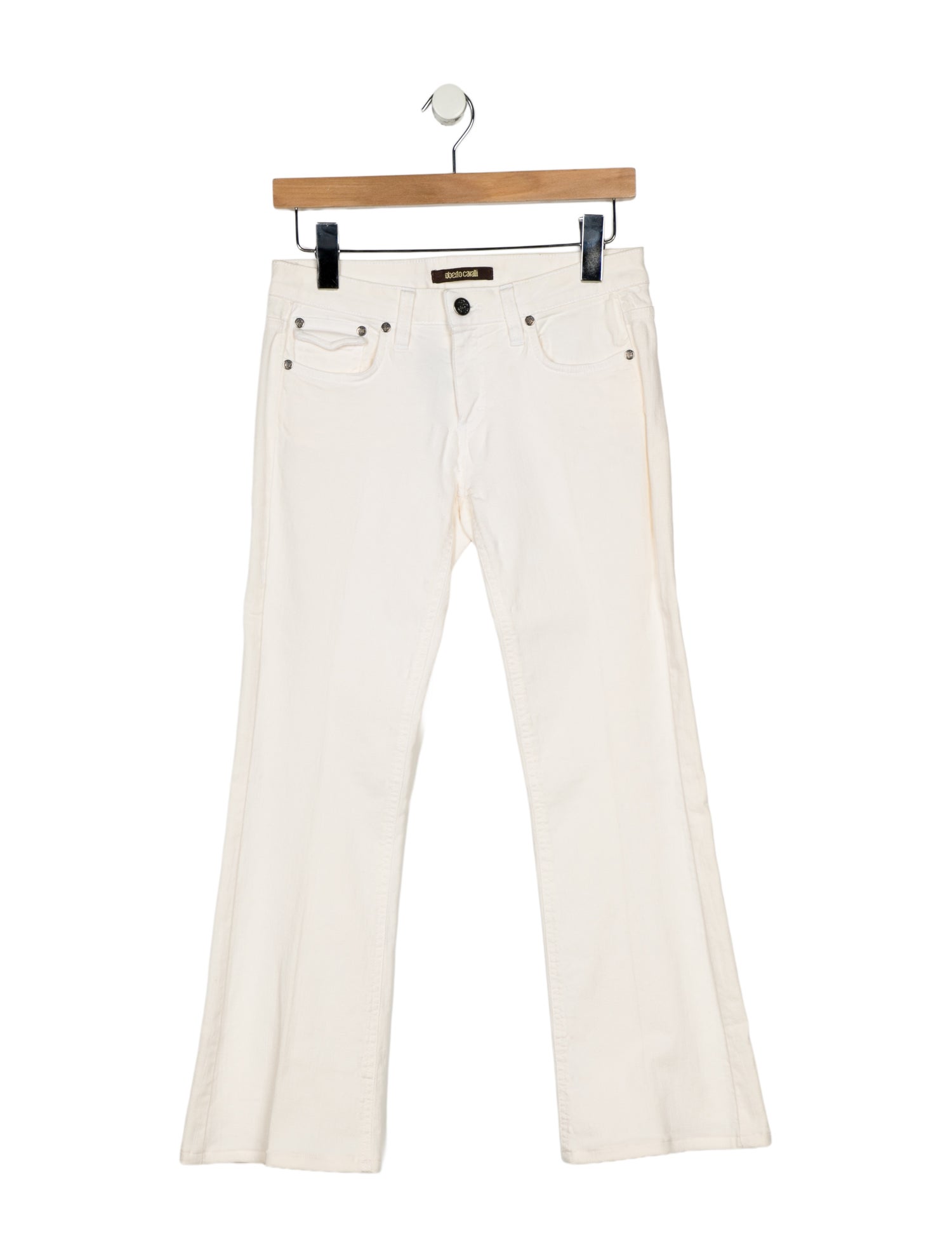 Roberto Cavalli Low-Rise Wide Leg Jeans