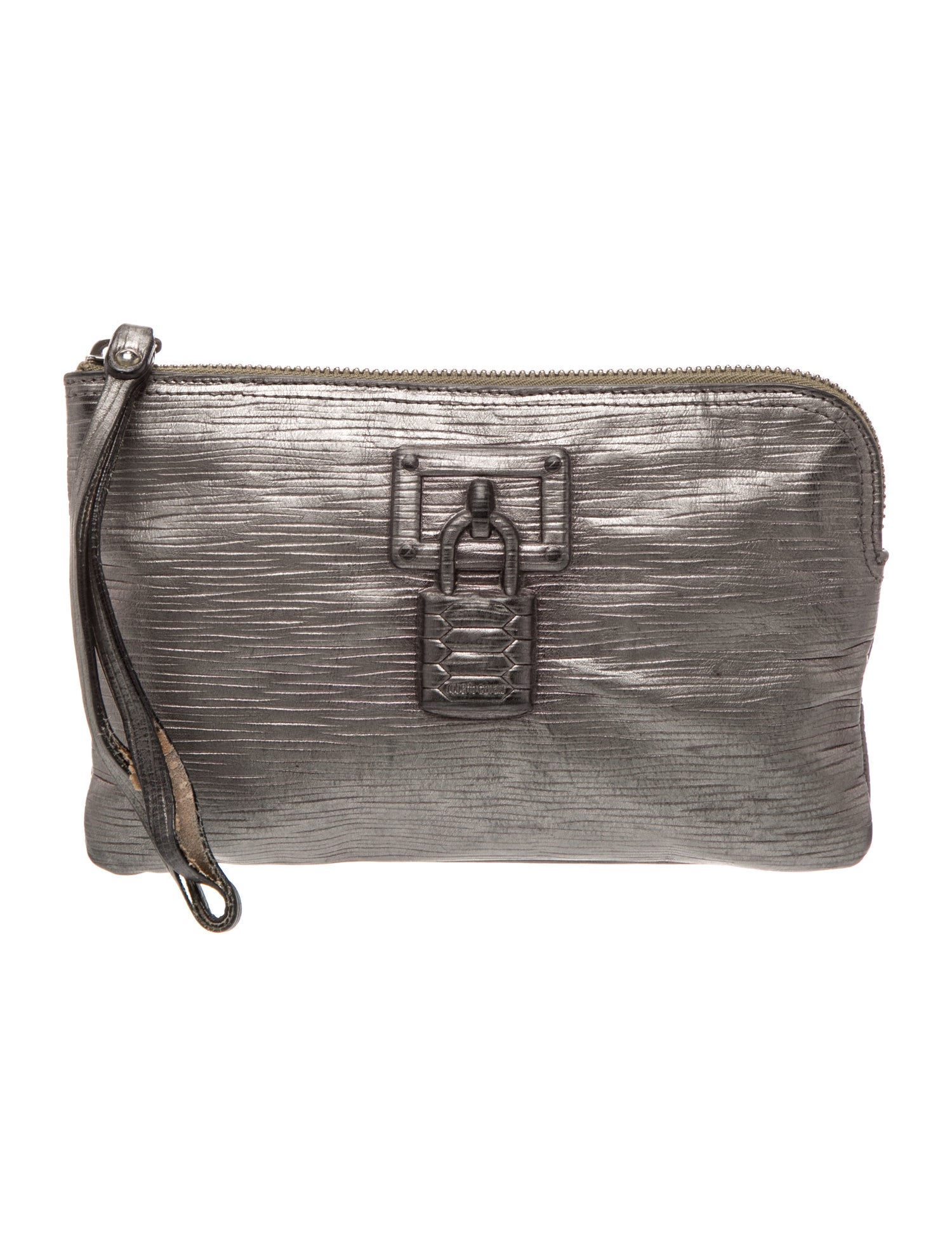 Roberto Cavalli Leather Top Handle Bag