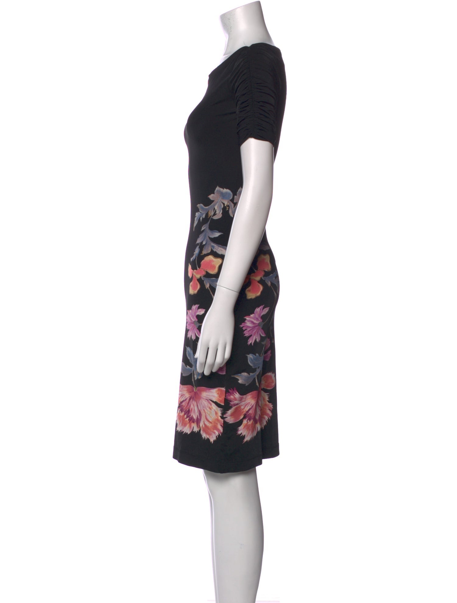 Roberto Cavalli Floral Print Knee-Length Dress