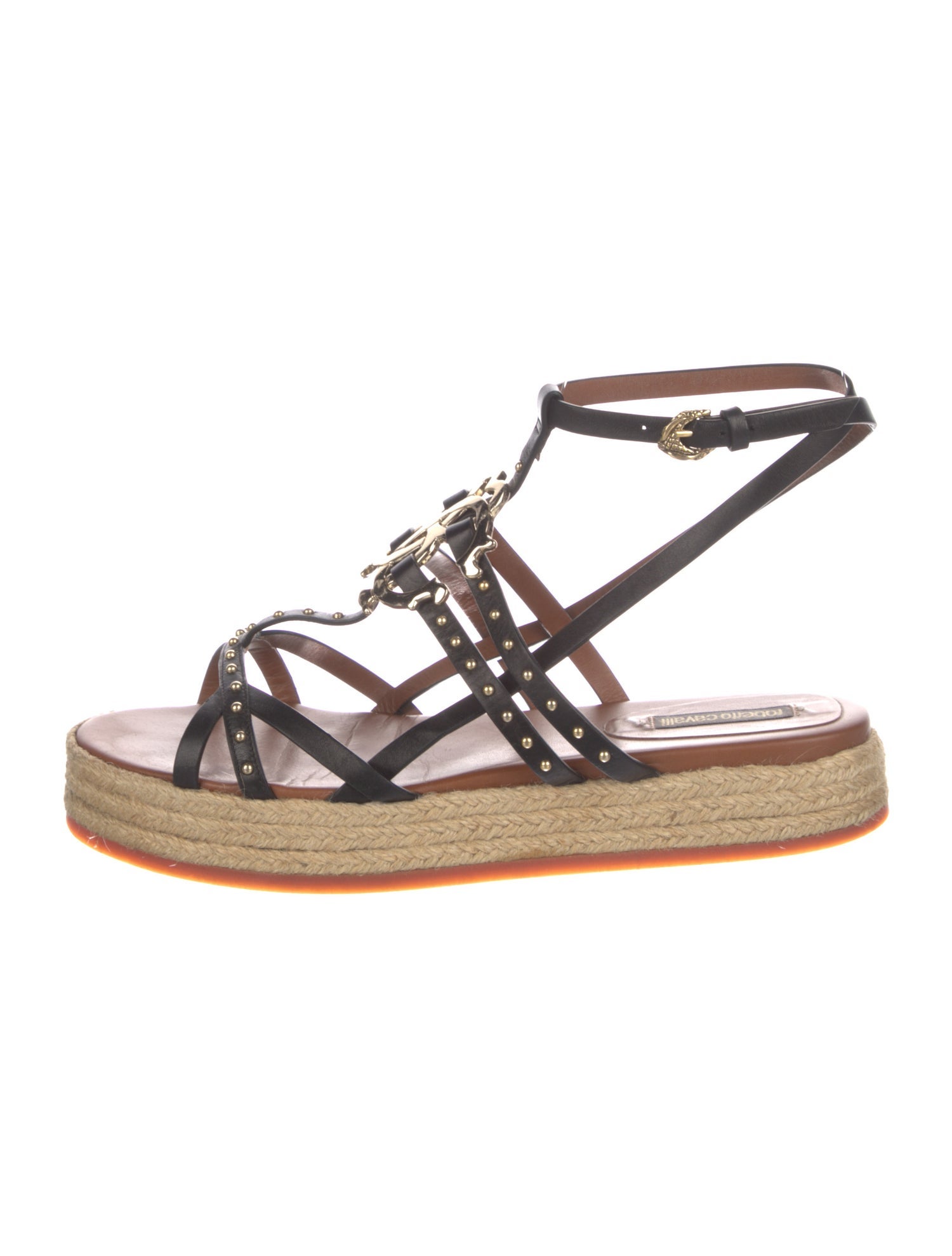 Roberto Cavalli Leather Espadrilles