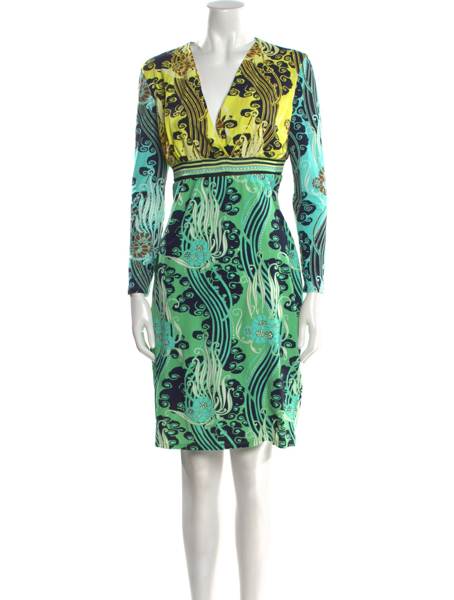 Roberto Cavalli Printed Knee-Length Dress