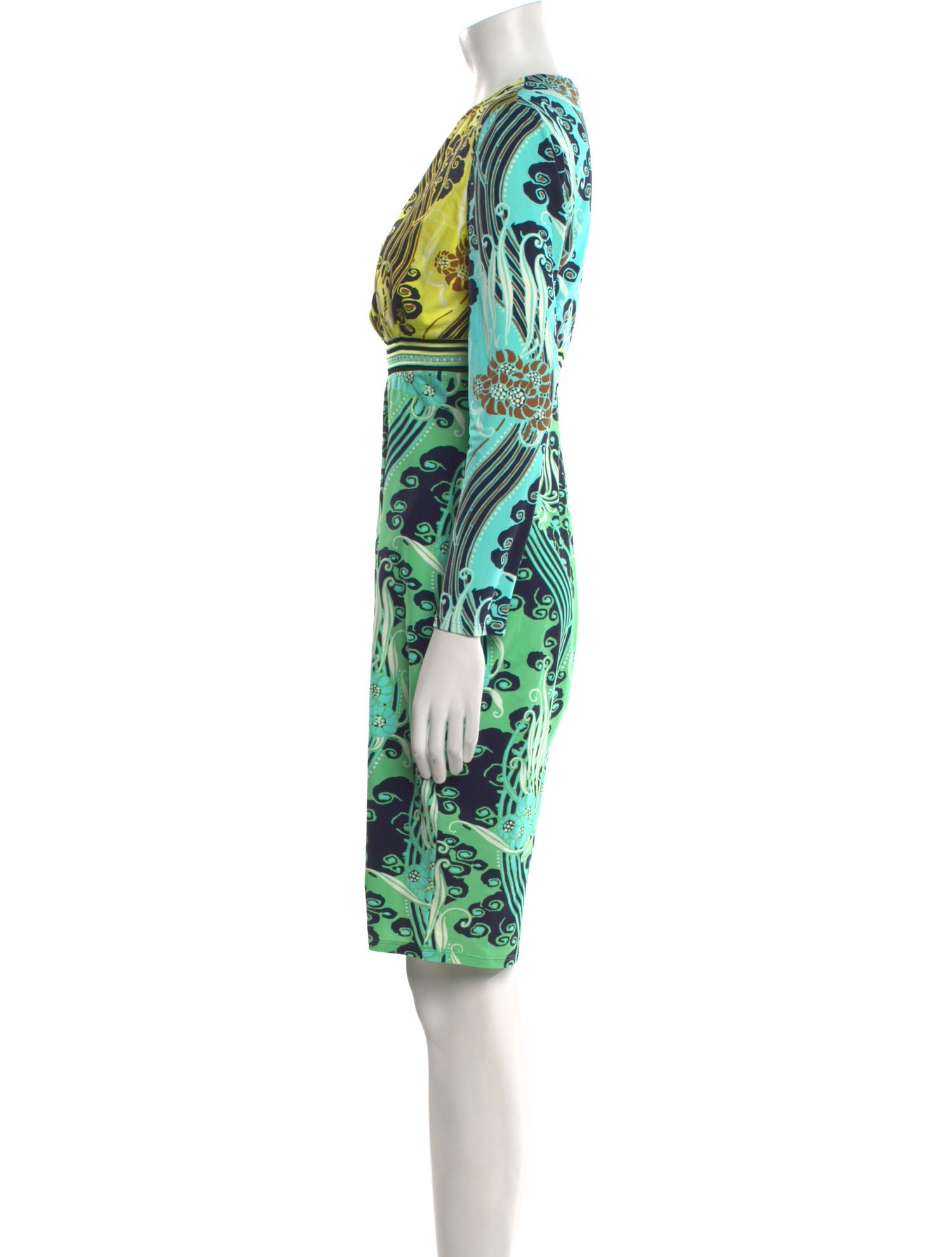 Roberto Cavalli Printed Knee-Length Dress