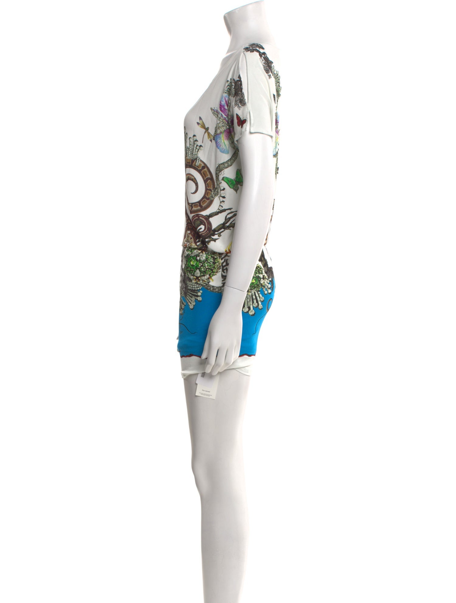 Roberto Cavalli Graphic Print Mini Dress