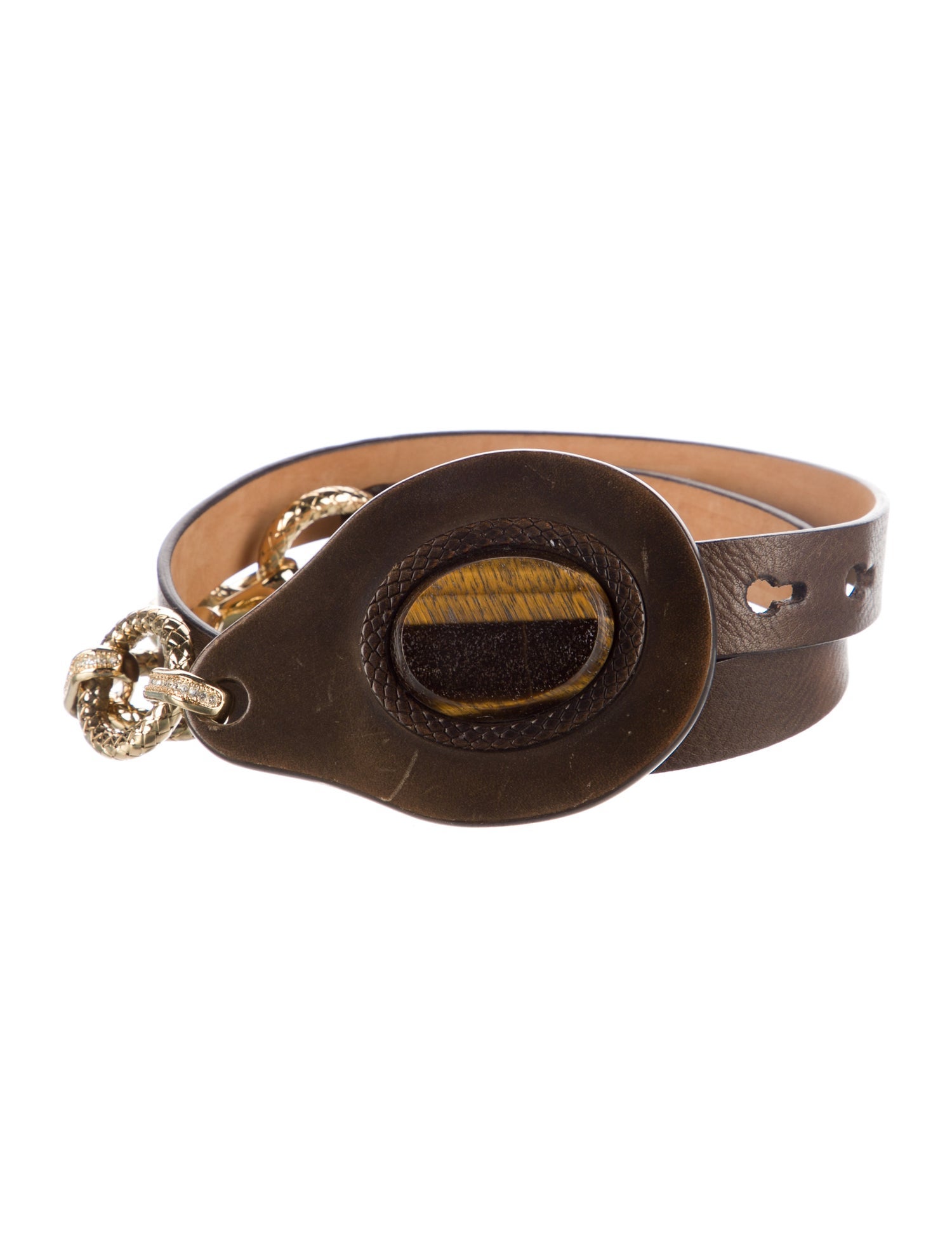 Roberto Cavalli Skinny Leather Belt