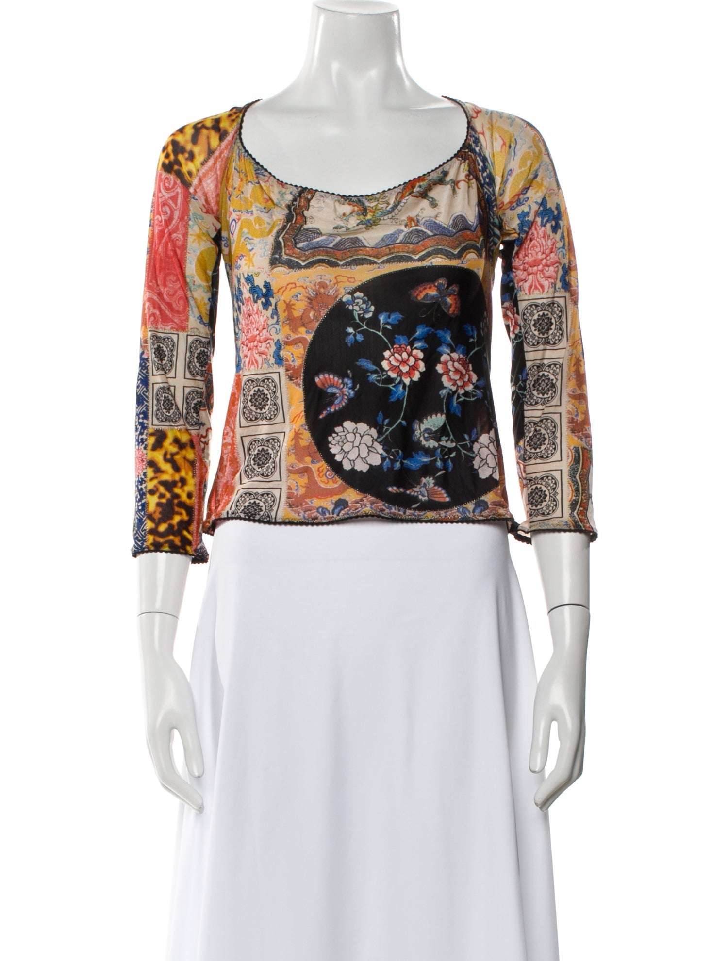 Roberto Cavalli Vintage 2000's Crop Top