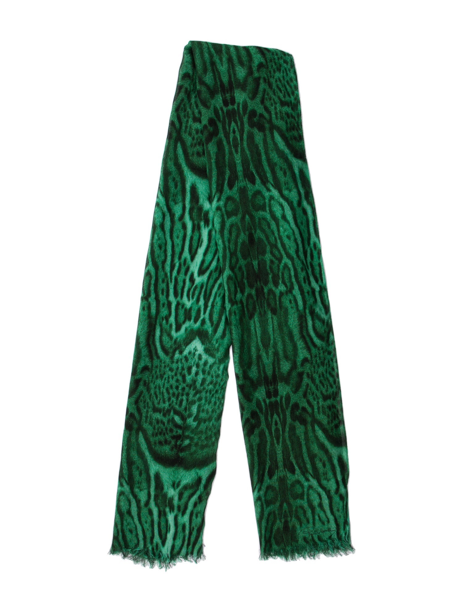 Roberto Cavalli Animal Print Scarf