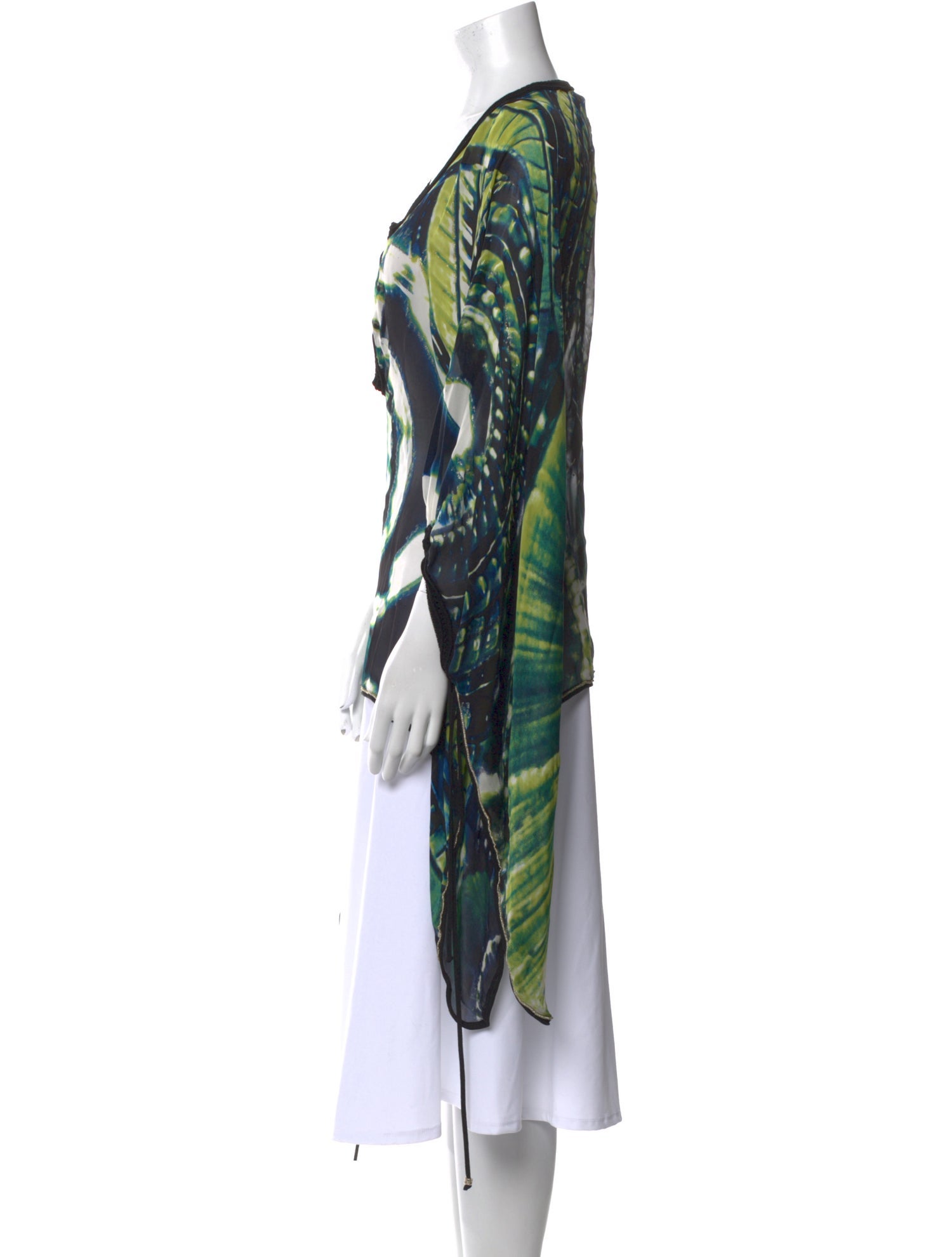 Roberto Cavalli Silk Printed Tunic w/ Tags